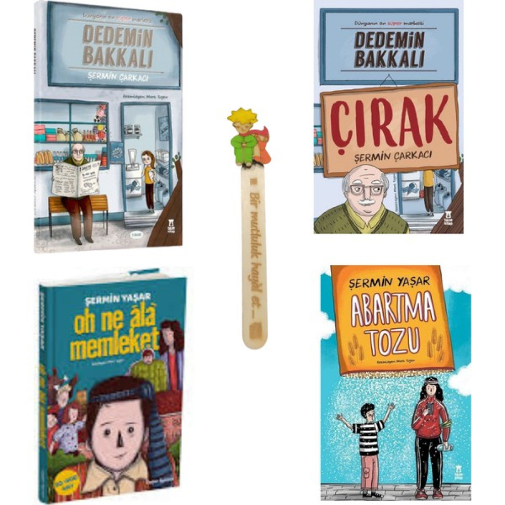 Oh Ne Ala Memleket - Abartma Tozu -Dedemin Bakkalı- Dedemin Bakkalı Çırak (4 Kitap Set ) +Cizo Kitap Ayracı Çocuk Roman Fiyatı