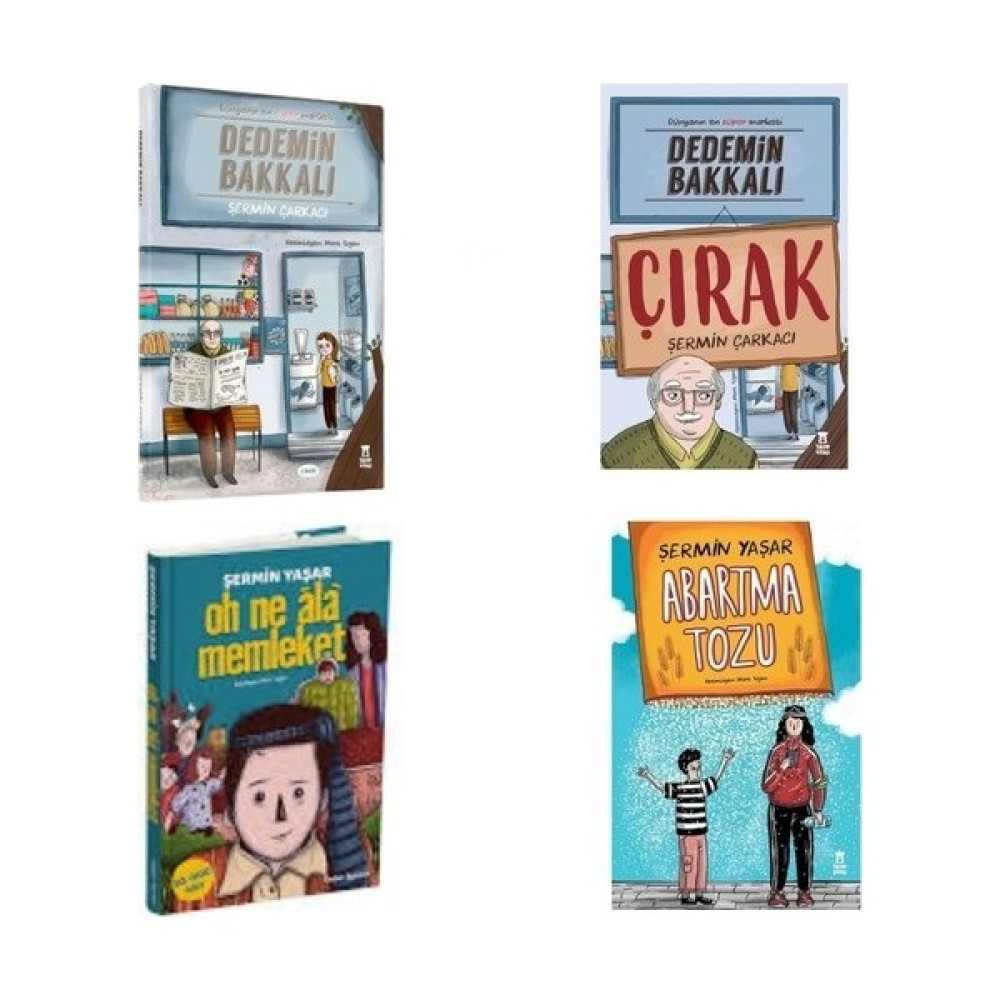 Oh Ne Ala Memleket - Abartma Tozu -Dedemin Bakkalı- Dedemin Bakkalı Çırak (4 Kitap Set ) - Şermin Yaşar Çocuk Roman Fiyatı