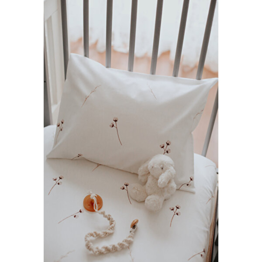 Ohlala Koala %100 Pamuk (60X120CM) Lastikli Çarşaf Takımı Çocuk Bebek Pure Cotton - 60 x 120 cm - Beyaz - Kahverengi Bebek Yatak Çarşafı Fiyatı