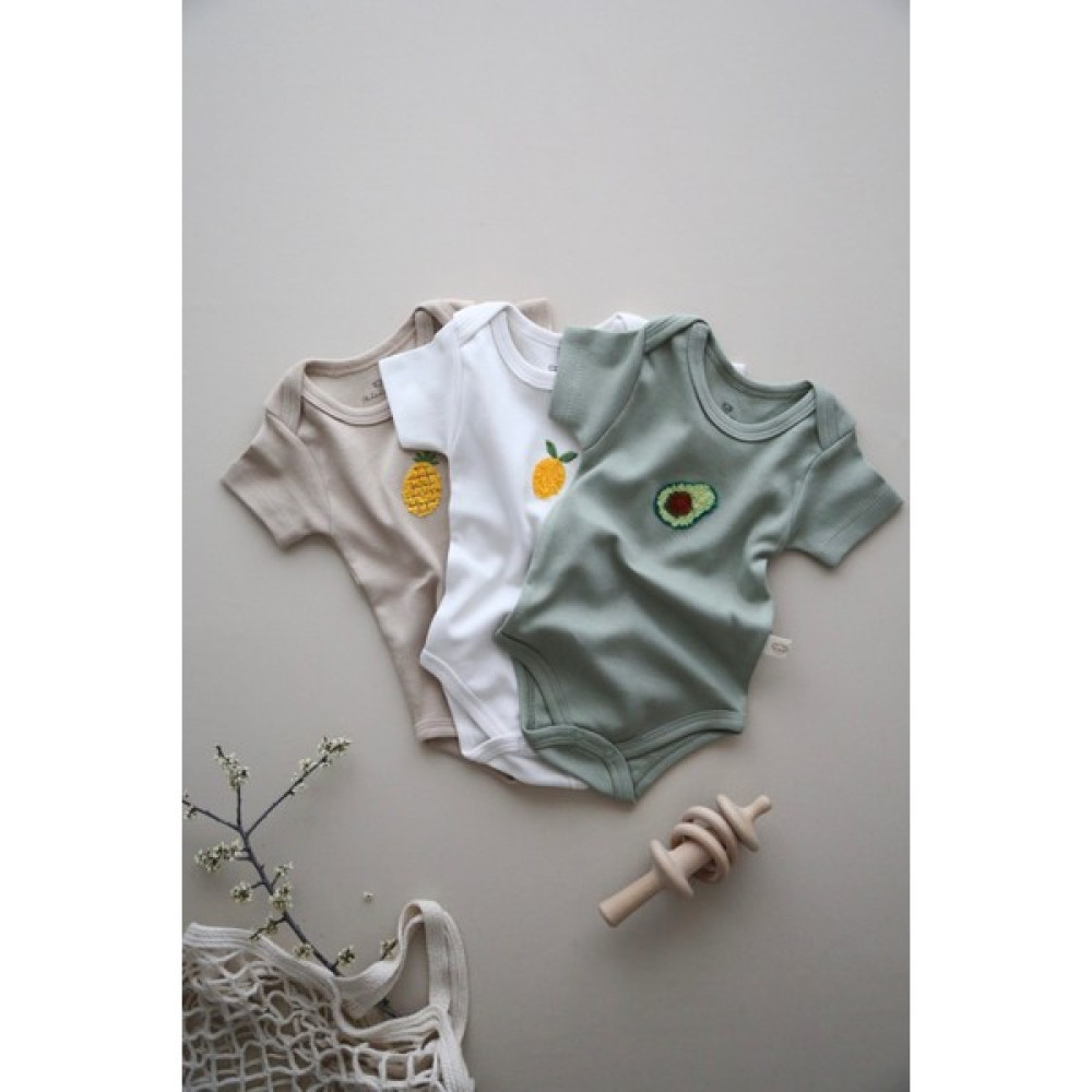 Ohlala Koala 3'lü Nakışlı Çıtçıtlı Badi - Zıbın Model 3 Bebek Zıbın Seti Fiyatı