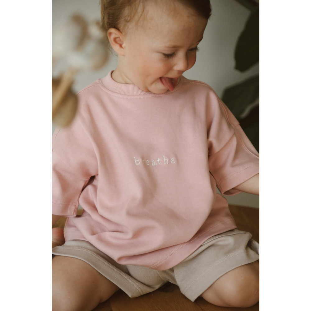 OhlalaKoala Bisiklet Yaka Nakışlı Oversize T-shirt Bebek - Çocuk 1-2 Yaş Beden Bayan T-shirt Fiyatı