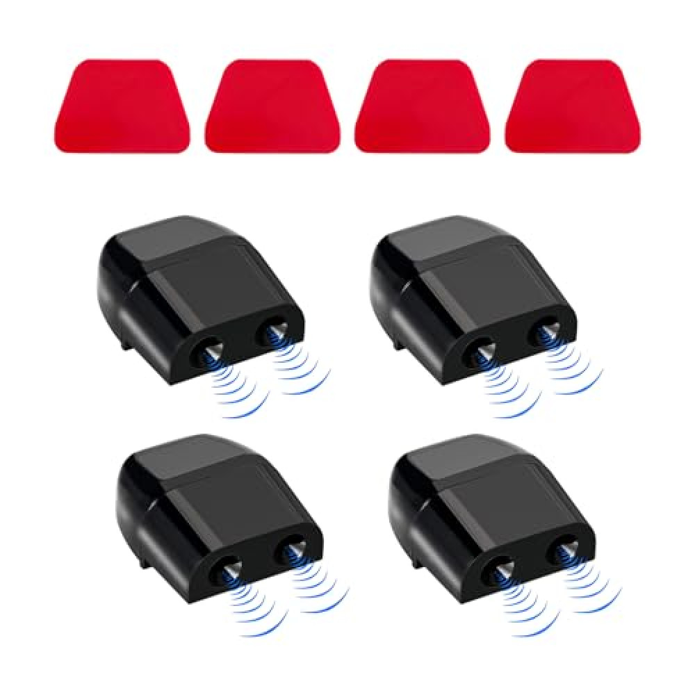 Ohleats 4PCS Deer Whistles for Car, Automotive Save a Deer Whistles to Avoid Collisions, Vehicle Deer Warning Devices Horn Sensor, Universal Animal Alert Car Accessories (Black, 4 PCS)