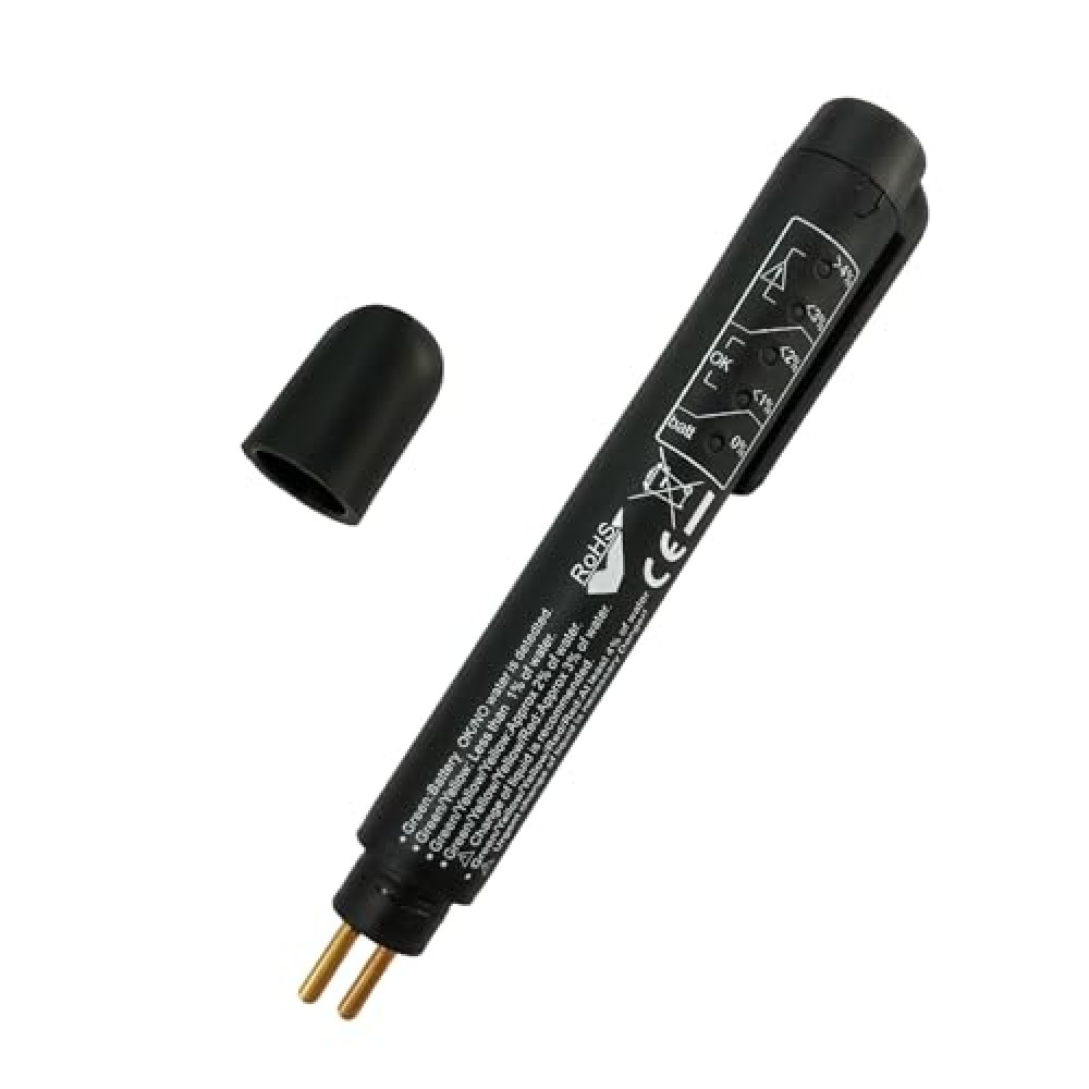 Ohleats Brake Fluid Liquid Tester Pen with 5 LED Indicators, DOT 3 DOT 4 DOT 5.1 Brake Fluid Liquid Tester Pen, Auto Brake Diagnostic Testing Tool Analyzer, Universal Car Accessories