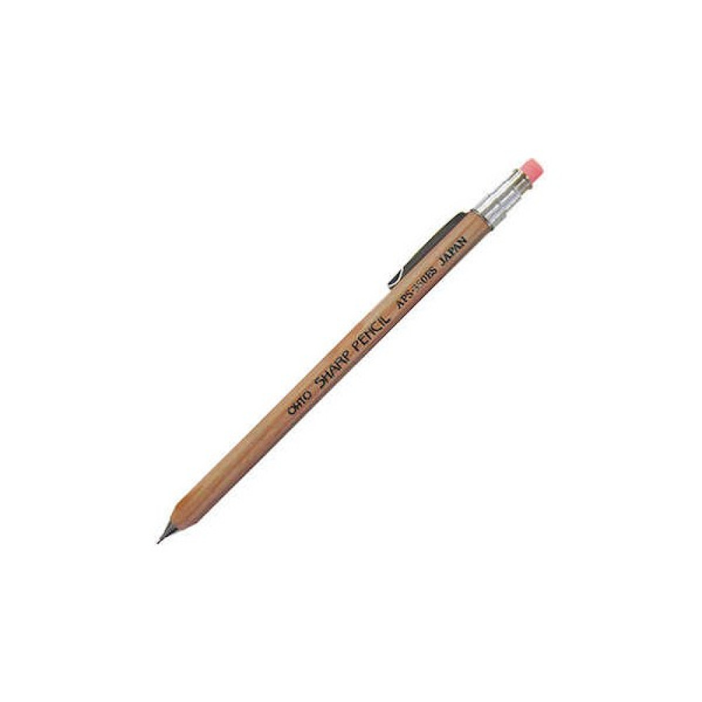 Ohto APS-350ES Nt Wooden Versatil Kalem Klipsli 0.5 Naturel Mekanik Kurşun (Versatil) Kalem Fiyatı