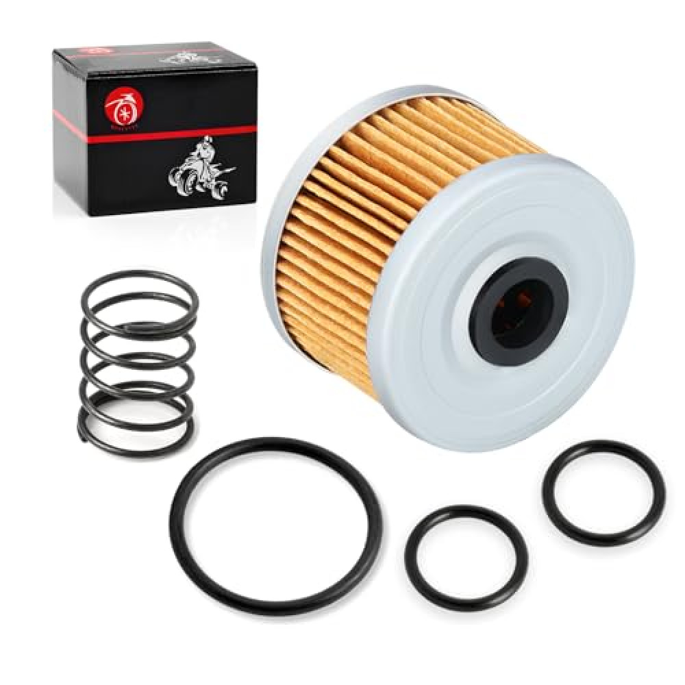 Oil Filter & Spring For Honda FourTrax 300 TRX300/FW TRX300EX TRX400EX Rancher 350 Foreman 400 450 500 520 Racher 420 Pioneer 500 520