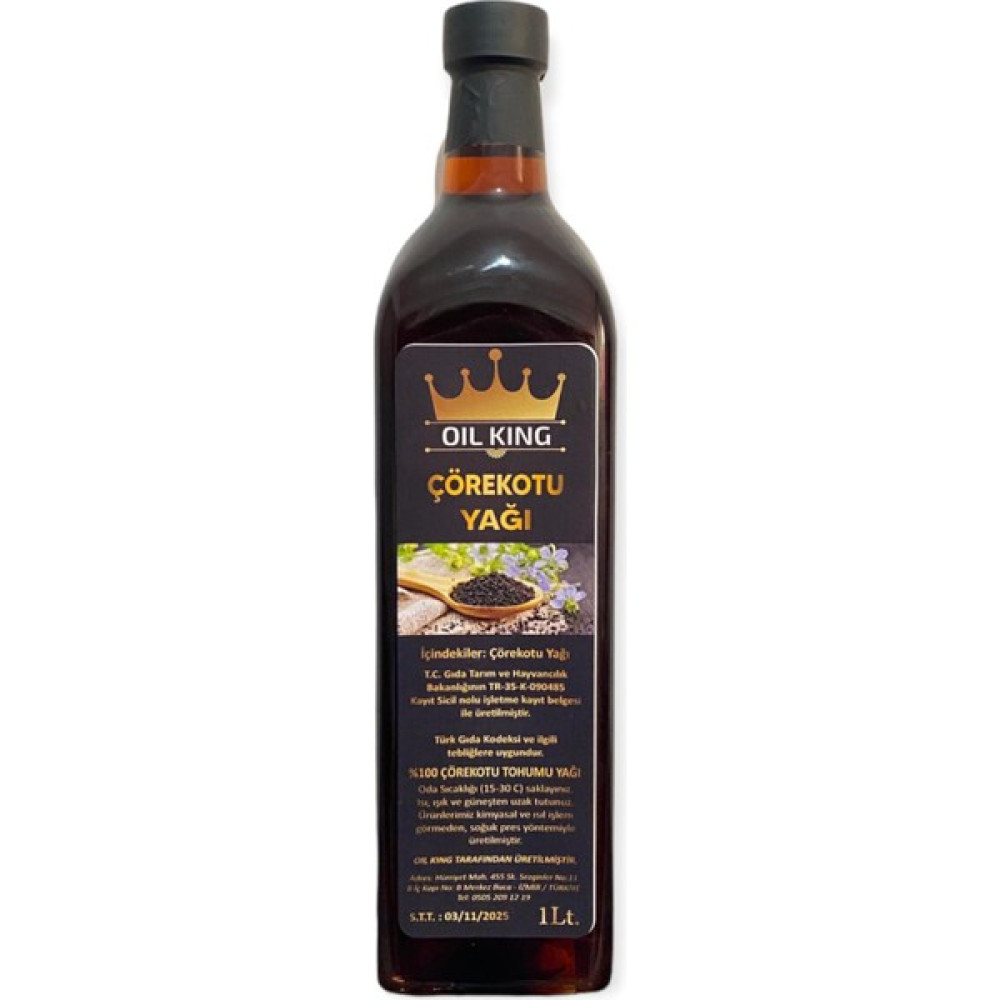 Oil King Çörek Otu Yağı Soğuk Sıkım 1 lt Oto Boyaları Fiyatı