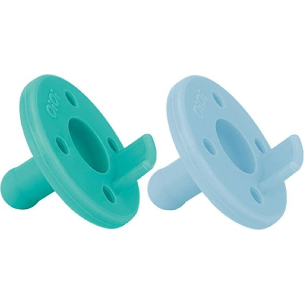 Oioi Ortodontik Silikon 2 li Emzik - Aqua Green  Mineral Blue Emzik Fiyatı