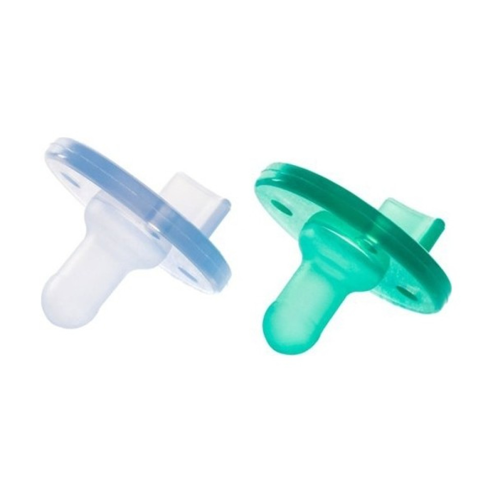Oioi Ortodontik Silikon 2 li Emzik - Aqua Green Mineral Blue - Yeşil - 0 - 3 Yaş Emzik Fiyatı