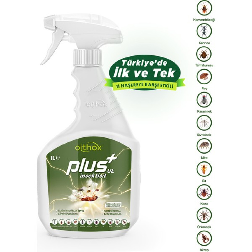 Oithox Plus UL hamam böceği, böcek ilacı, kalorifer Böceği, karınca, bit, pire, tahtakurusu,mite, kene ilacı 1lt Sinek-Kene-Haşere Kovucu Fiyatı