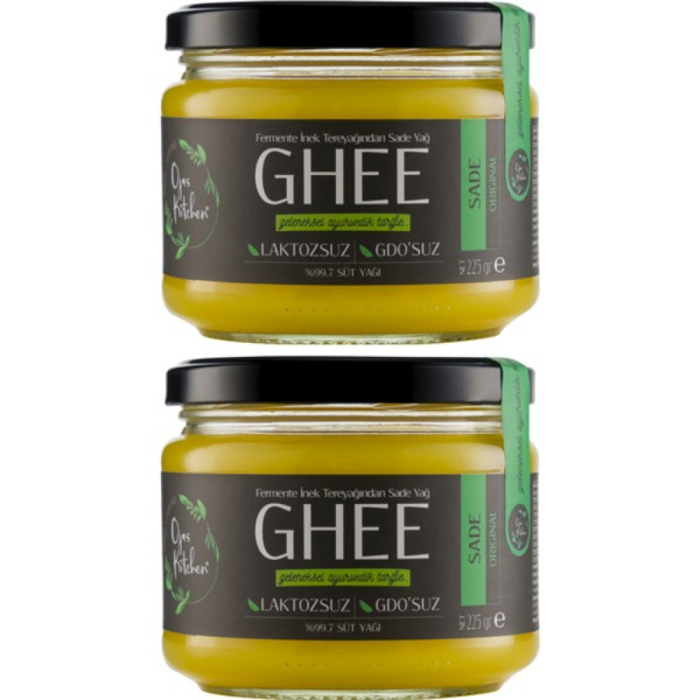Ojas Kitchen Sade Ghee Sade Yağ 2 x 225 gr Laktozsuz Gdo' Suz Saf Yağ - 450 gr Diğer Fiyatı