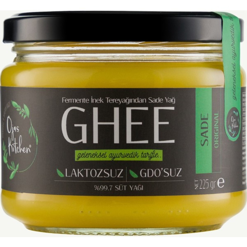 Ojas Kitchen Sade Ghee (Sade Yağ) 225 gr - Laktozsuz Gdo' Suz Saf Yağ / Sadeyağ Diğer Fiyatı