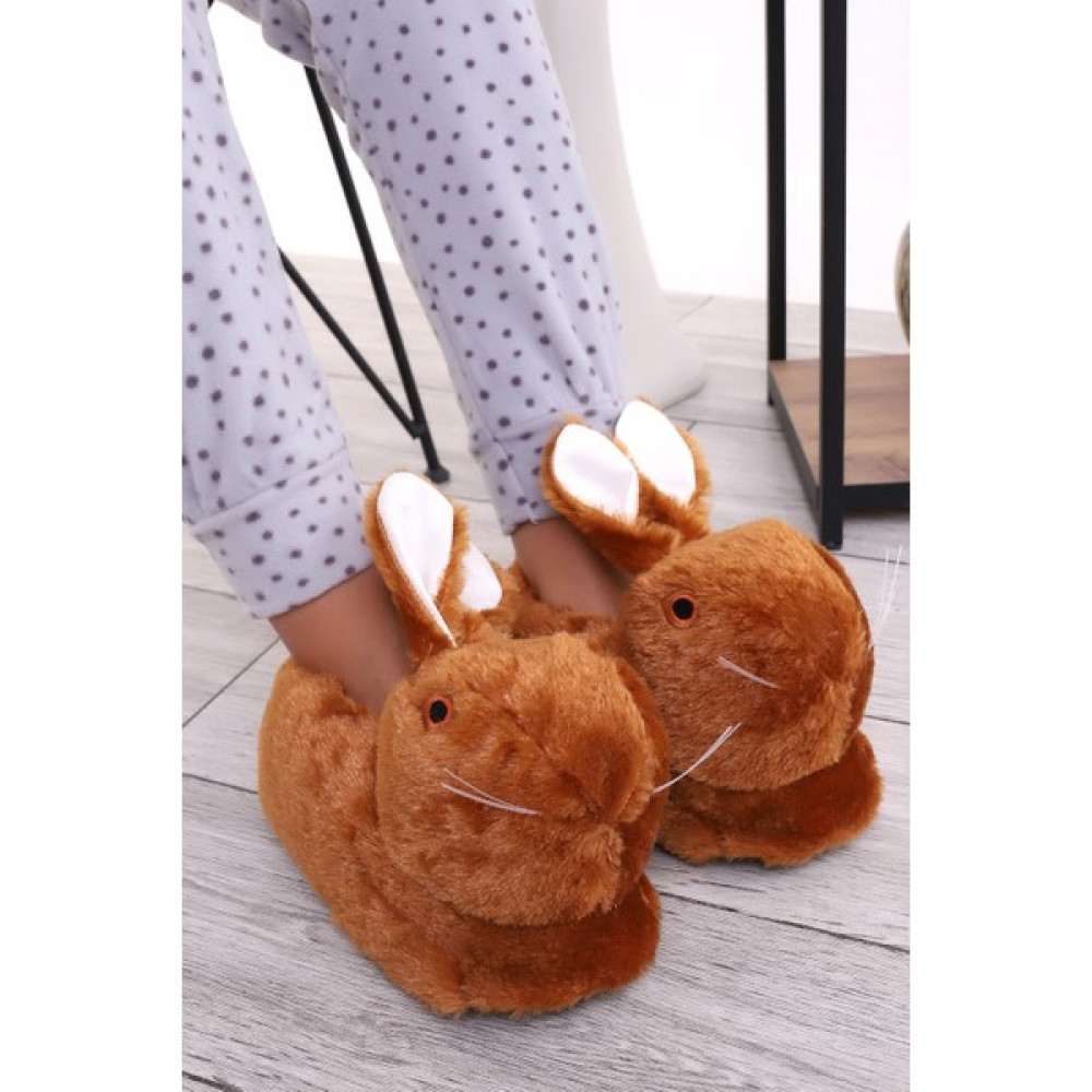 Okanmed Hayvanlı H12 Tavşanlı Kışlık Panduf Ev Içi Sessiz Taban Panduf Kız Çocuk Panduf Fiyatı