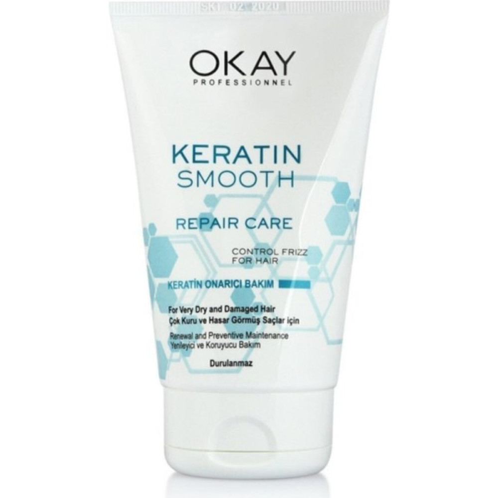 Okay Keratin Smooth Onarıcı Durulanmayan Bakım Kremi 100ML Şampuan ve Saç Kremi Fiyatı
