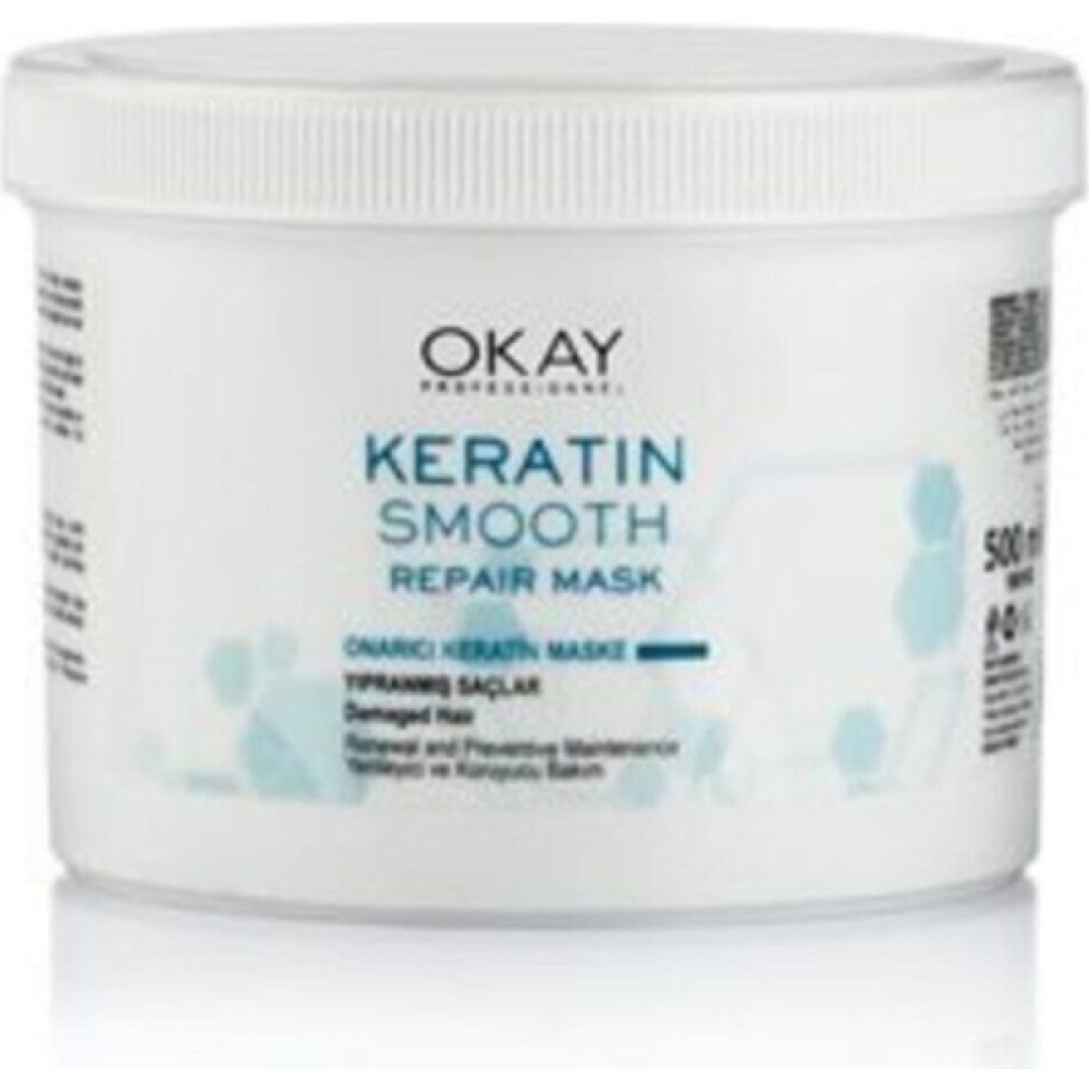 Okay Okayprofessionnel Keratin Smooth Onarıcı Maske 500 Ml - 1 Saç Bakım Maskeleri & Serumlar & Spreyler Fiyatı