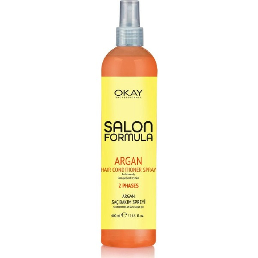 Okay Salon Formula Argan Saç Bakım Spreyi - Kolay Tarama 400 ml Saç Bakım Maskeleri & Serumlar & Spreyler Fiyatı