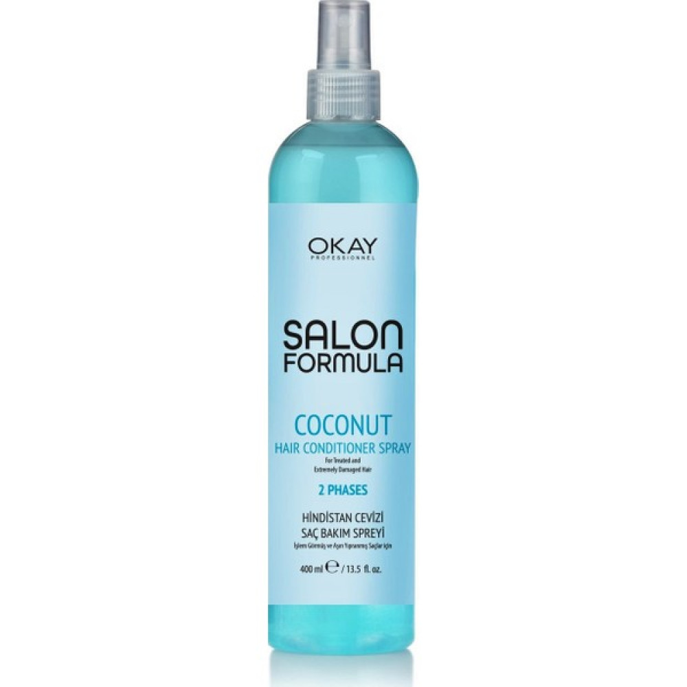 Okay Salon Formula Hindistan Cevizi Saç Bakım Spreyi - Kolay Tarama 400 ml Saç Bakım Maskeleri & Serumlar & Spreyler Fiyatı