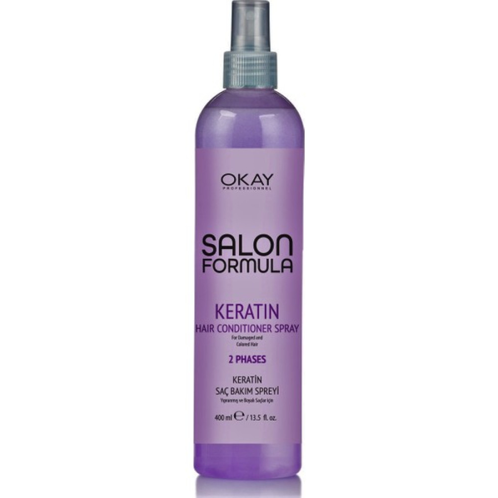Okay Salon Formula Keratin Saç Bakım Spreyi - Kolay Tarama 400 ml Saç Bakım Maskeleri & Serumlar & Spreyler Fiyatı