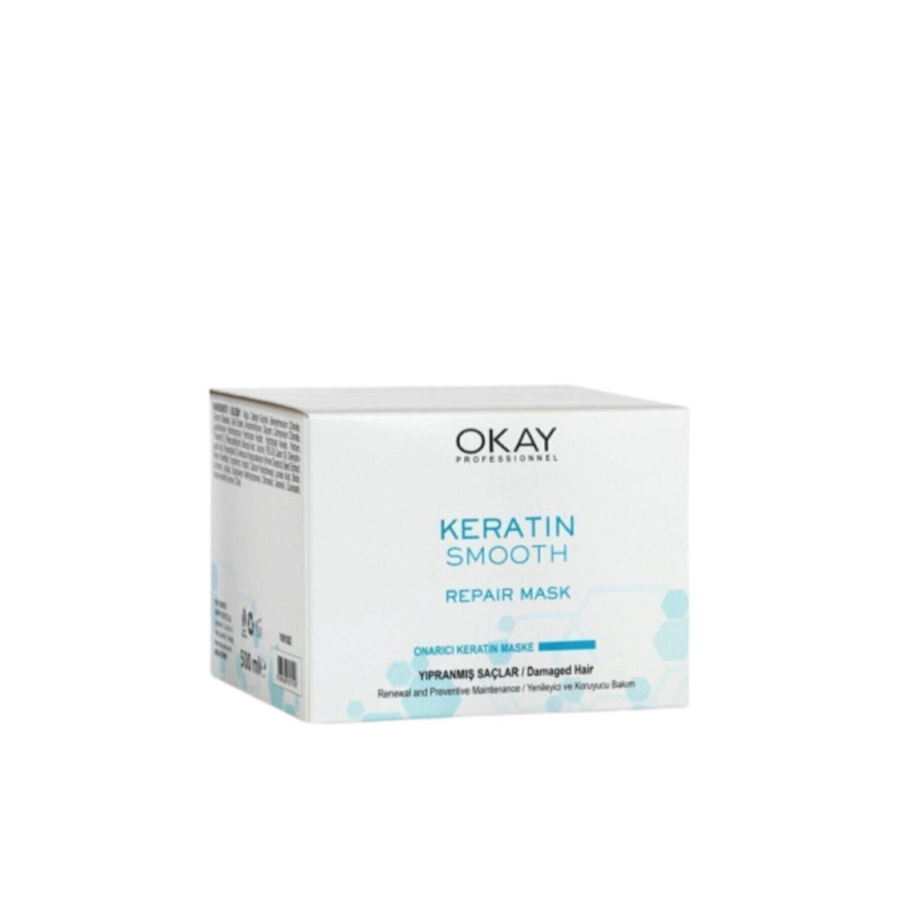 OKAYPROFESSIONNEL Keratin Smooth Onarıcı Ve Koruyucu Saç Bakım Maske Megaboy 500 Ml Saç Bakım Maskeleri & Serumlar & Spreyler Fiyatı