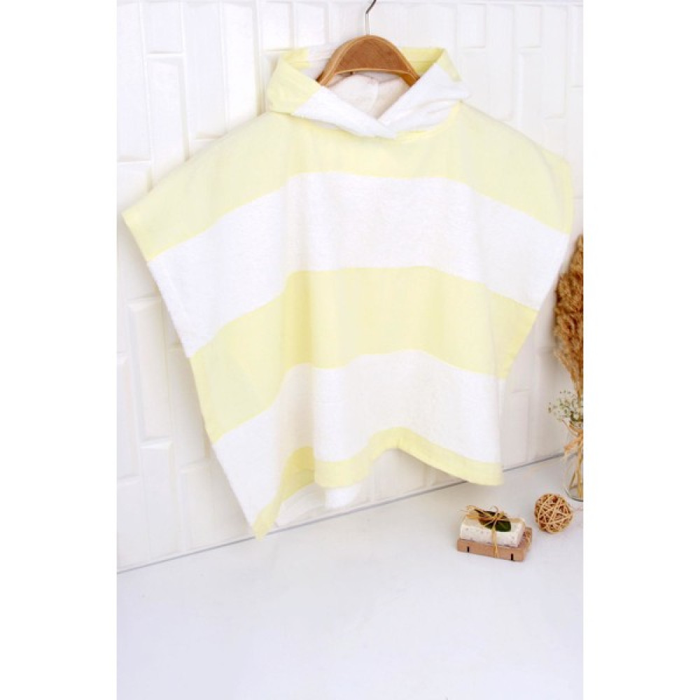 Okbaby %100 Pamuk 50X65 Çocuk Kapüşonlu Panço - Sarı Oto Boyaları Fiyatı