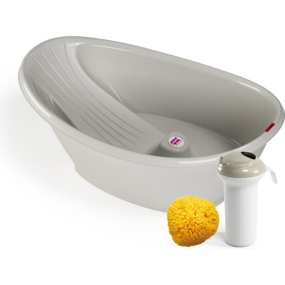 OkBaby Bella Çift Yönlü Banyo Küveti 0-12 ay Splash Bebek Duşu Doğal Banyo Süngeri No.10 / Gri - Renkli - 2 Yaş Bebek Banyo Küveti Fiyatı