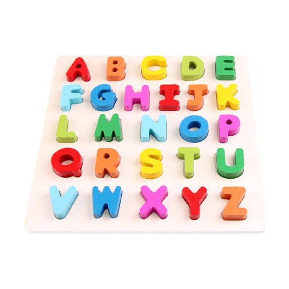 Okcu Hediyelik Ahşap Harf Puzzle 3D Ahşap Harf Tablosu - Ana Sınıfı Kreş İçin Ahşap Eğitici Harf Tablosu Bebek Oyuncakları Fiyatı
