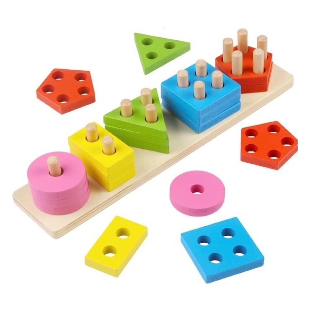 Okcu Hediyelik Ahşap Oyuncak 5'li Set Bebek Oyuncakları Fiyatı