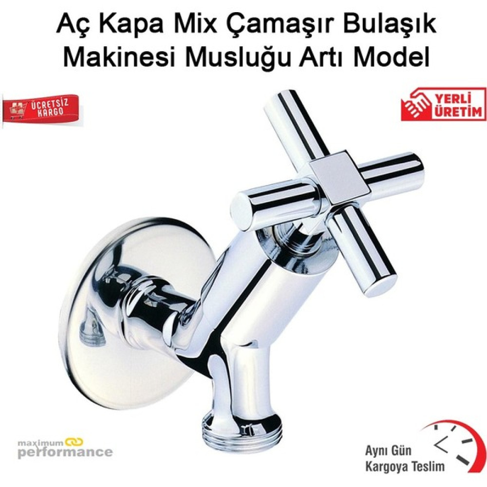 OKÇU KARDEŞLER YAPI MARKET Aç Kapa Mix Çamaşır Bulaşık Makinesi Musluğu Artı Model - Gri Ara Musluk Fiyatı