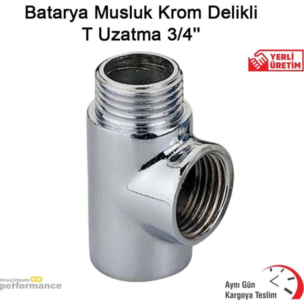 OKÇU KARDEŞLER YAPI MARKET Batarya Musluk Krom Delikli T Uzatma 3/4'''' - Gri Ara Musluk Fiyatı