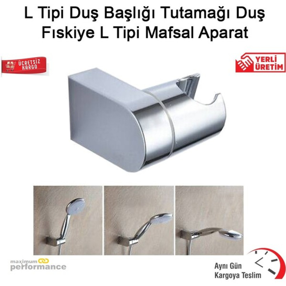 OKÇU KARDEŞLER YAPI MARKET L Tipi Duş Başlığı Tutamağı Duş Fıskiye L Tipi Mafsal Aparat - Gri Duş Başlığı Fiyatı