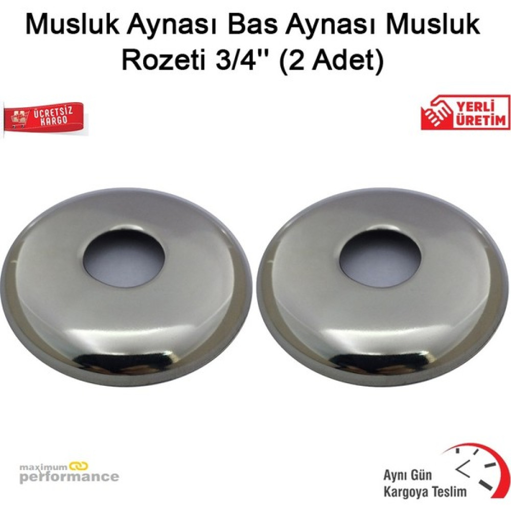 OKÇU KARDEŞLER YAPI MARKET Musluk Aynası Bas Aynası Musluk Rozeti 3/4'''' (2 Adet) - Gri Ara Musluk Fiyatı