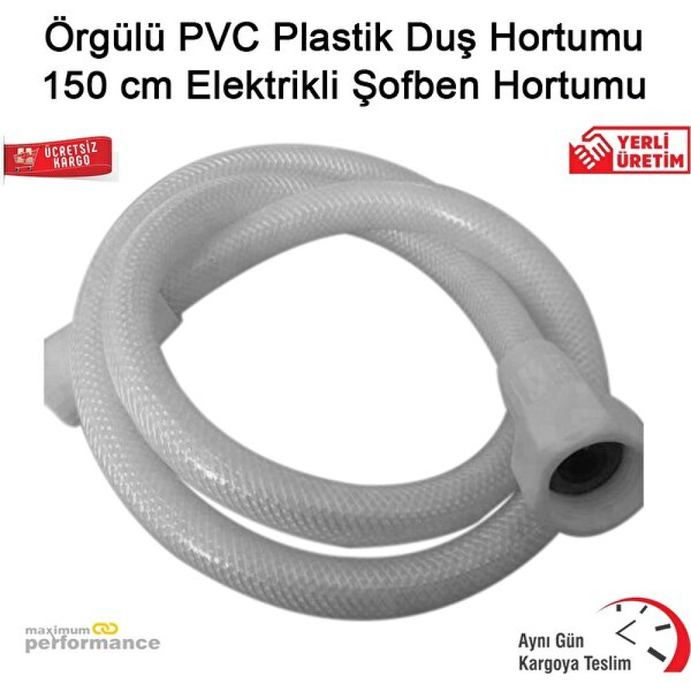 Okçu Kardeşler Yapı Market Örgülü Pvc Plastik Duş Hortumu 150 cm Elektrikli Şofben Hortumu - Beyaz Duş Başlığı Fiyatı