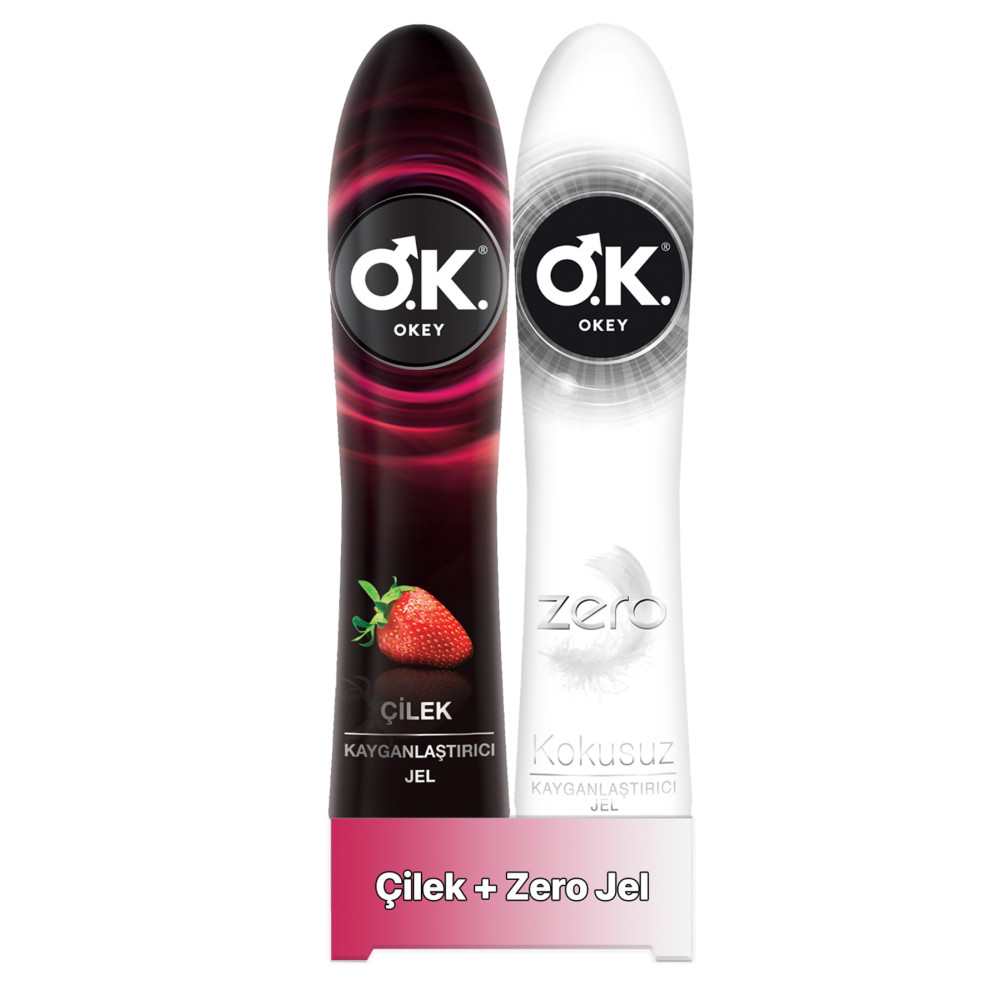 Okey Çilek Kayganlaştırıcı Jel Su Bazlı 100 ml+ Okey Zero Kayganlaştırıcı Jel Su Bazlı 100 ml Kayganlaştırıcı Jel Fiyatı