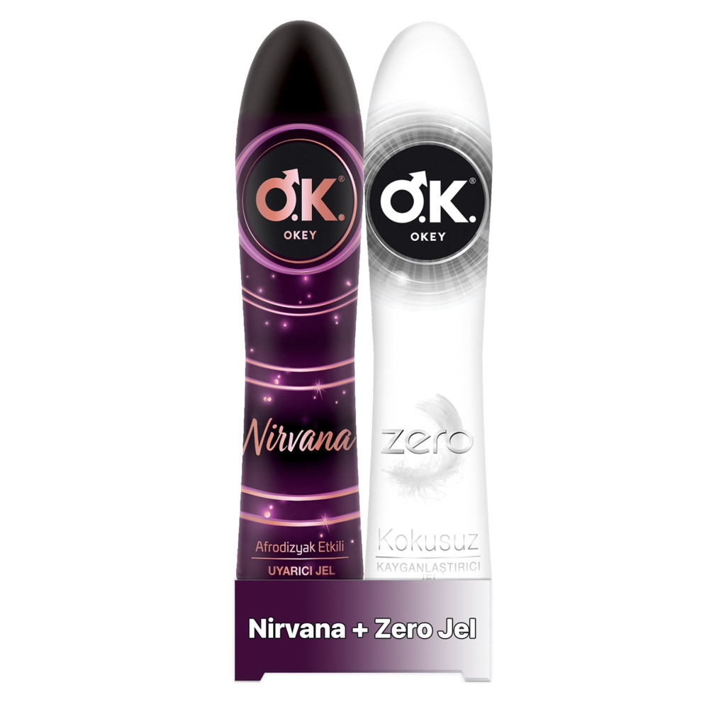Okey Nirvana Uyarıcı Jel Su Bazlı 100 ml +Okey Zero Kayganlaştırıcı Jel Su Bazlı 100 ml Kayganlaştırıcı Jel Fiyatı