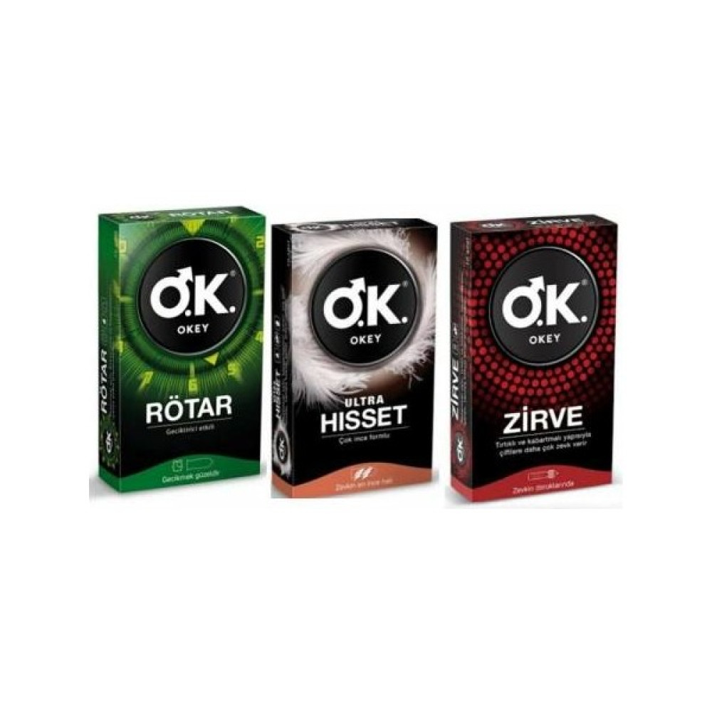 Okey Prezervatif Rötar 10 Lu + Ultra Hisset 10 Lu + Zirve 10 Lu Oto Boyaları Fiyatı