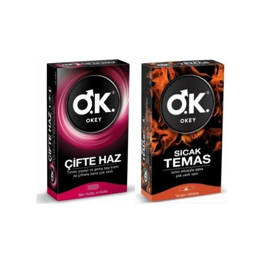 Okey Prezervatif Sıcak Temas 10 Lu + Çifte Haz 10 Lu Oto Boyaları Fiyatı