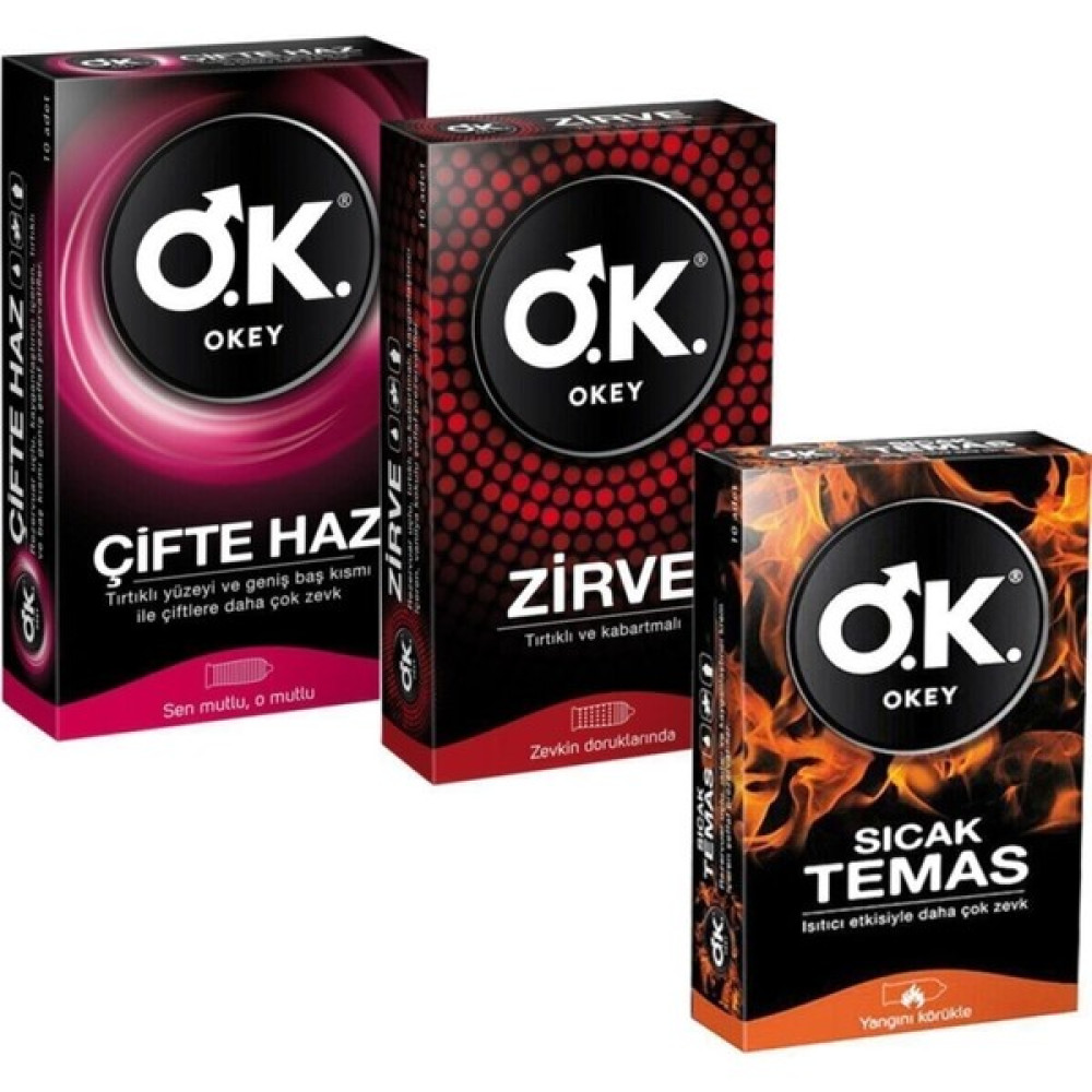 Okey Prezervatif Zirve 10 Lu + Sıcak Temas 10 Lu + Çifte Haz 10 Lu Oto Boyaları Fiyatı