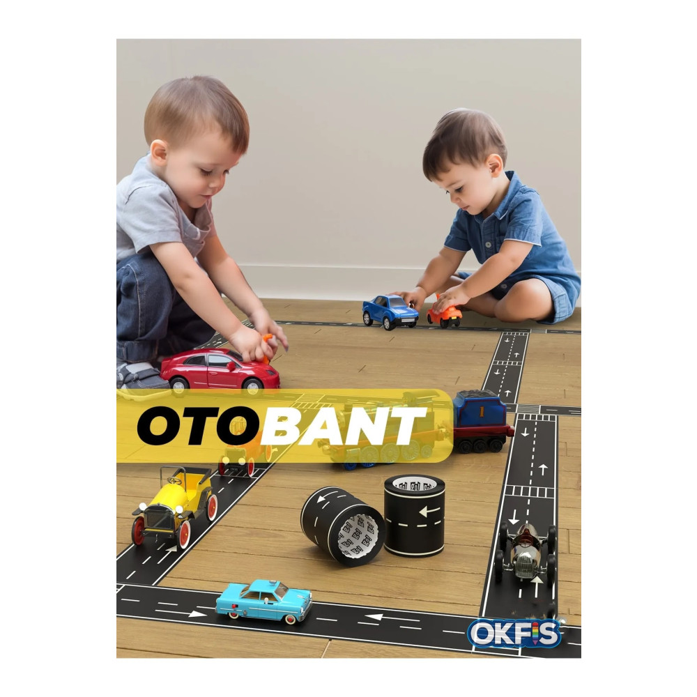 OKFİS Eğitici Otobant Oyun Bandı Ve Eğlenceli Yol Yapım Bandı Eğitici Oyuncak Fiyatı
