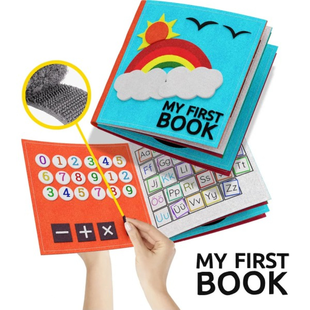 Okfis My First Book Cırtcırtlı Eğitici Öğretici Keçe Kitap Eğitici Çocuk Etkinlik Kitabı Eğitici Oyuncak Fiyatı