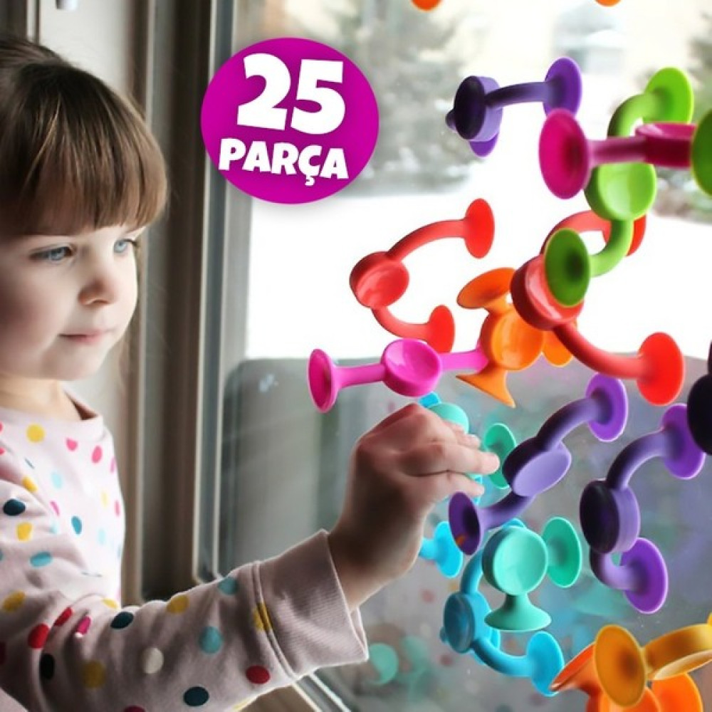 Okfis Vakum Molekül 25 Parça Yapı Taşları Fidget Duyusal Eğitici Oyuncak Squigz Eğitici Oyuncak Fiyatı