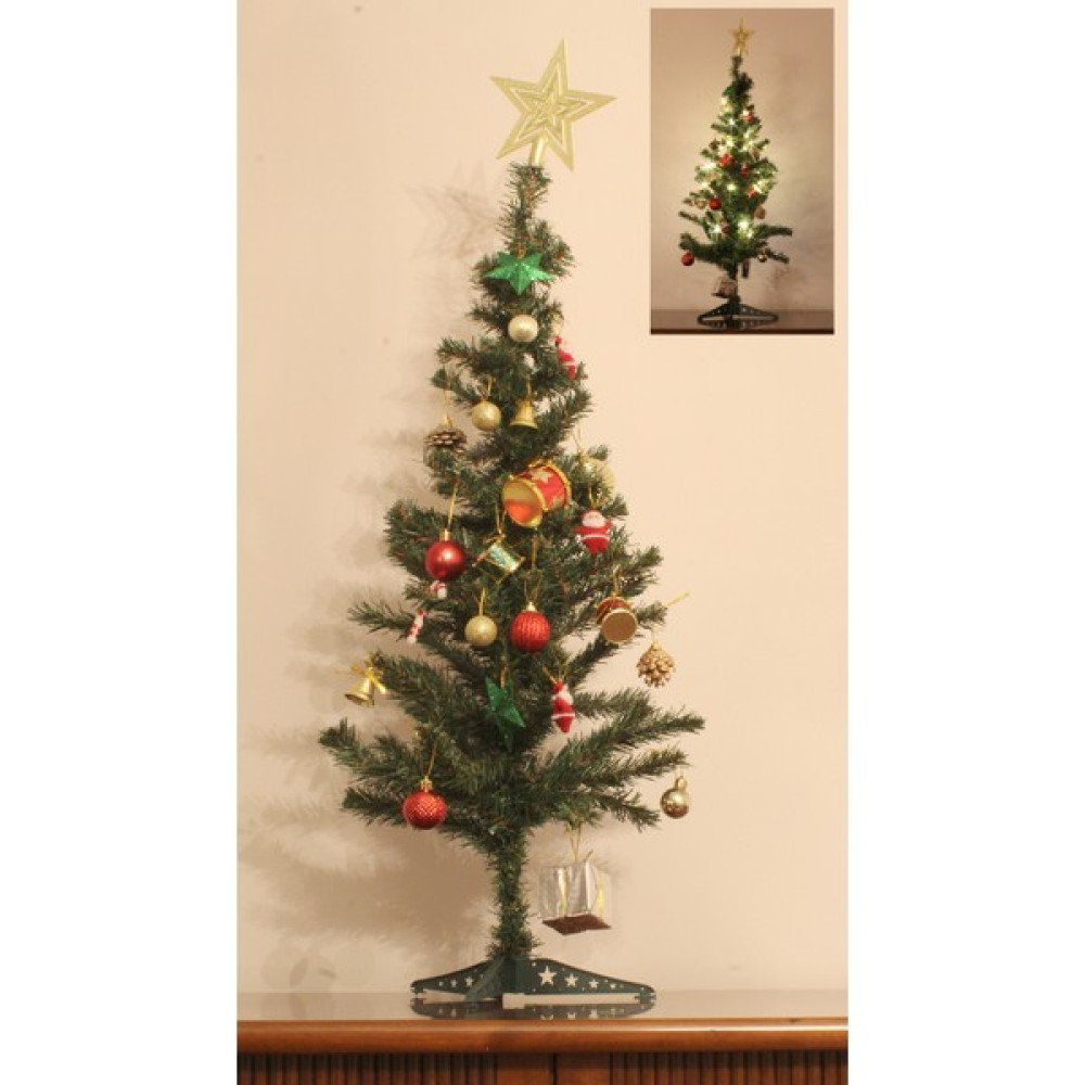 Okfis Yılbaşı Çam Ağacı Süslü ve Peri LED Işıklı - 90cm Yılbaşı Ağacı Fiyatı