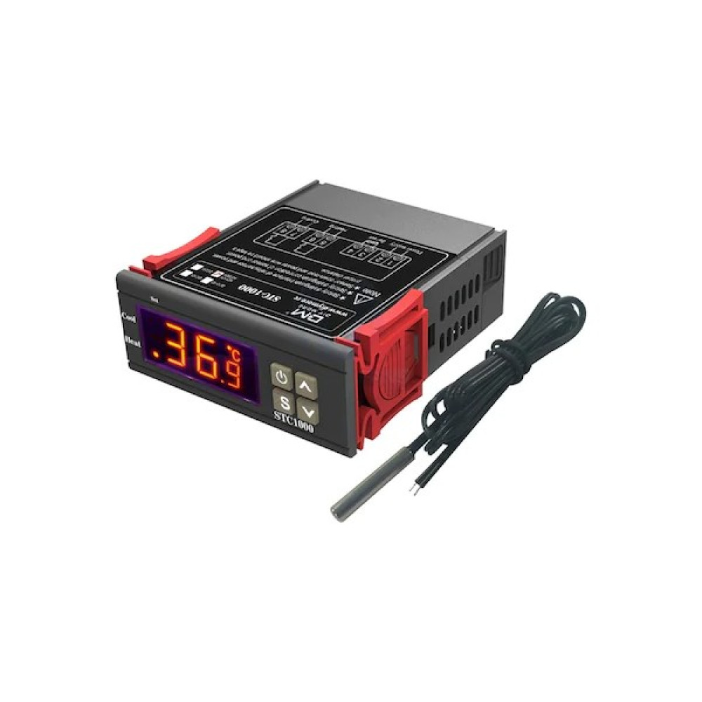 Okn Tekoloji STC-1000 Ac 110-220V 10A LCD Ekranlı Ntc Sensörlü Sıcaklık Kontrol Modülüs Bilgisayar Yedek Parça Fiyatı