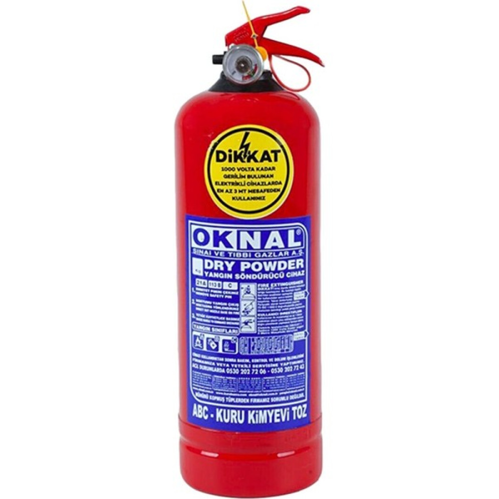 Oknal Yangın Söndürme Tüpü 2 kg Kuru Kimyevi Tozlu Trafik Malzemeleri Fiyatı