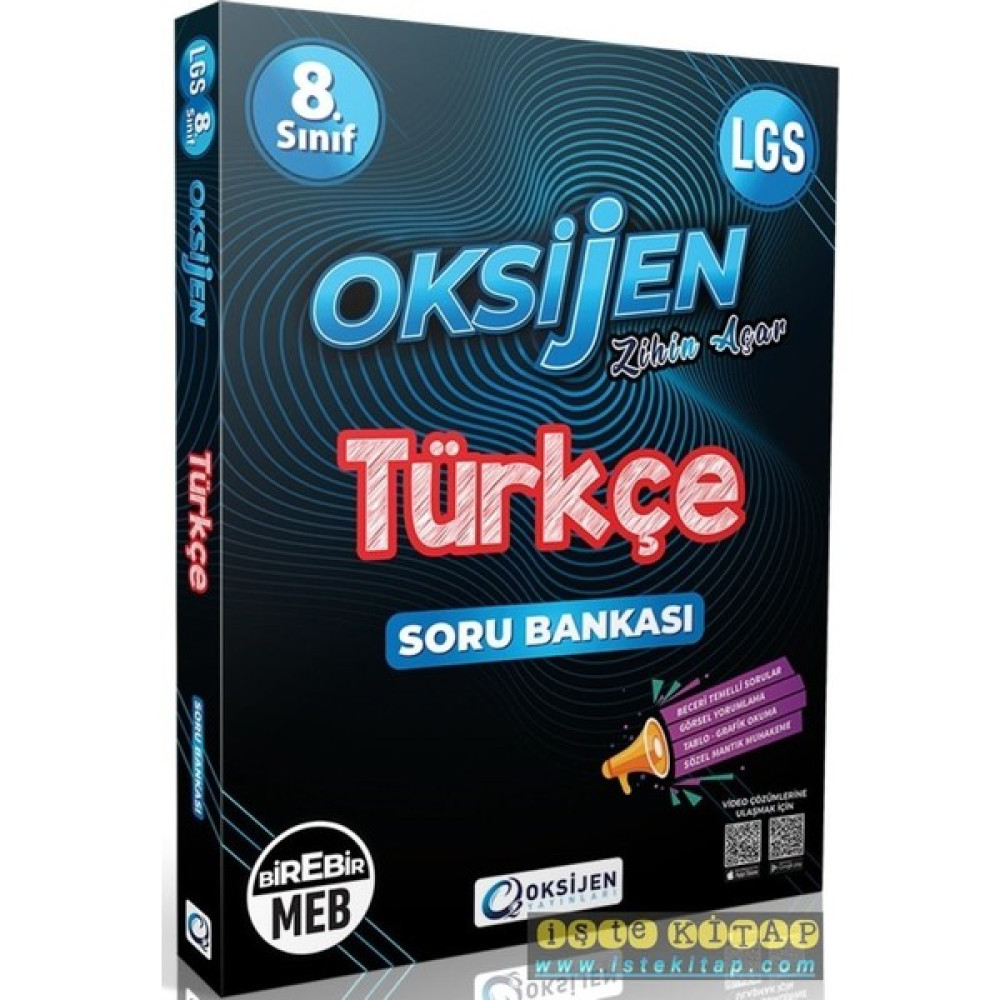 Oksijen Yayınları 8. Sınıf LGS 2022 Türkçe Soru Bankası Kaynak Kitapları Fiyatı
