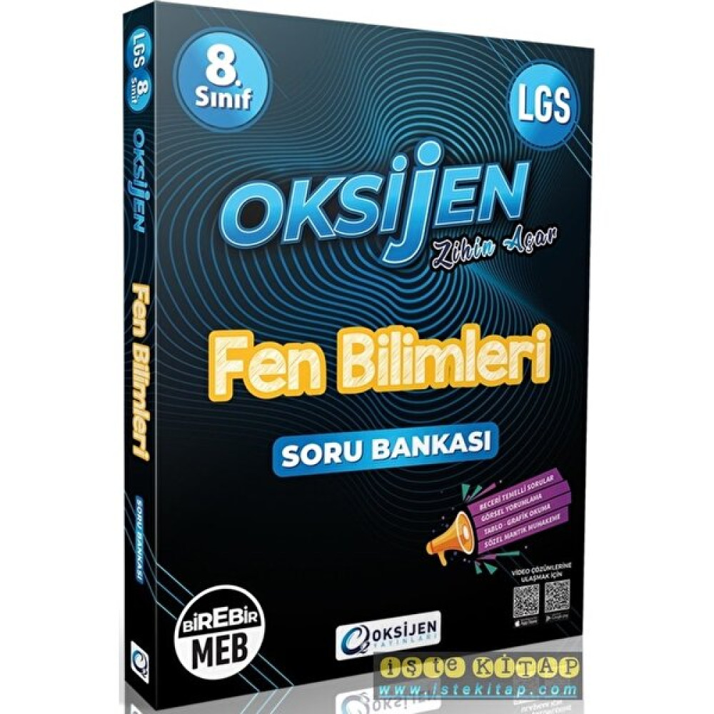Oksijen Yayınları 8. Sınıf LGS Fen Bilimleri Soru Bankası Kaynak Kitapları Fiyatı
