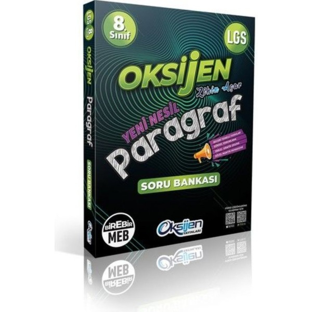 Oksijen Yayınları 8. Sınıf Yeni Nesil Paragraf Soru Bankası Kaynak Kitapları Fiyatı