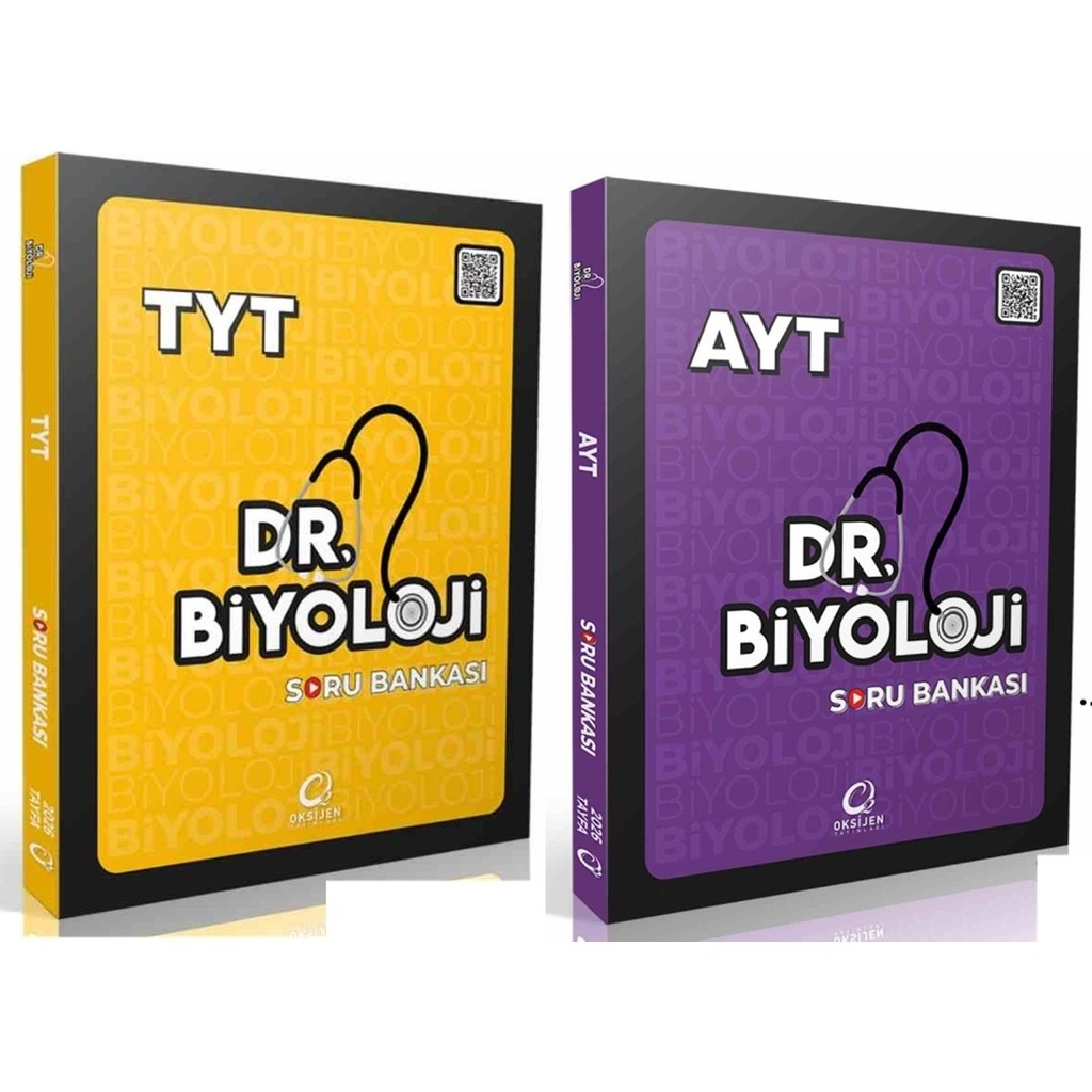 Oksijen Yayınları Oksijen 2026 Tyt Ayt Biyoloji Dr. Biyoloji Tyt Soru Bankası Seti 2 Kitap Diğer Fiyatı
