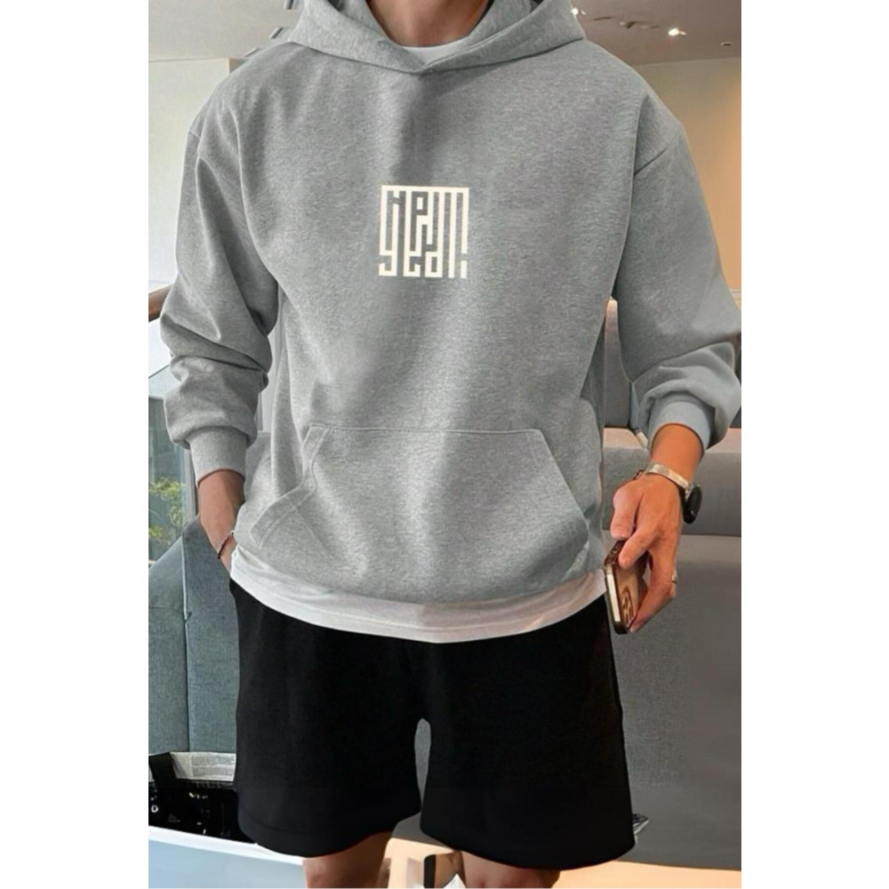 Oksit Yeah Square Ön Baskılı Pamuklu Erkek Sweatshirt M Beden Bayan Sweatshirt Fiyatı