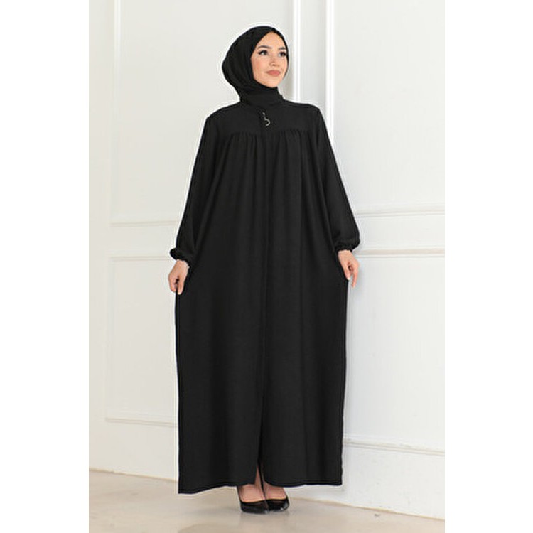 Oktayusta Collection Robalı Mevlana Kesim Günlük Siyah Ferace Diğer Fiyatı