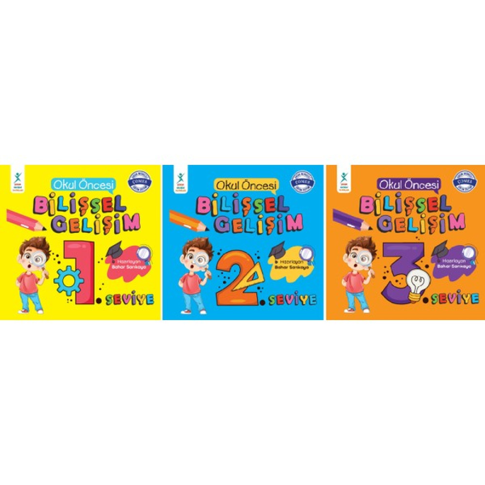 Okul Öncesi Bilişsel Gelişim Seti 3 Kitap - Bahar Sarıkaya Okul Öncesi Eğitici & Öğretici Kitaplar Fiyatı