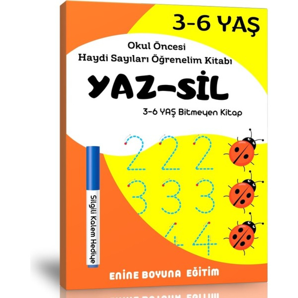 Okul Öncesi Haydi Sayıları Öğrenelim Yaz-Sil Kitabı (Ciltli) Okul Öncesi Eğitici & Öğretici Kitaplar Fiyatı